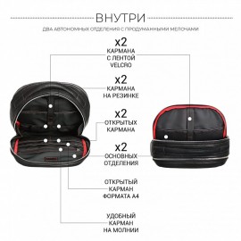 Кожаный рюкзак мужской BRIALDI Daily (Дейли) relief black